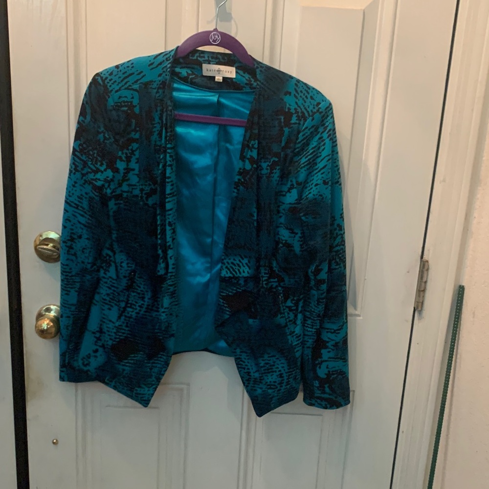 Chico's Teal and Black Blazer